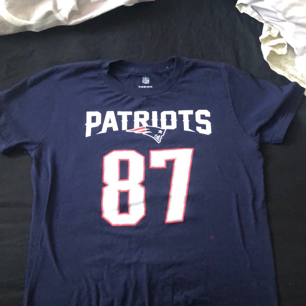 Unisex Child M: Size 10/12 Gronkowski Patriots T